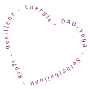 Your Healing Power DAO-Yoga, Selbstheilung, Kraft, Resilienz, Energie. Geschrieben in Form eines Herzens